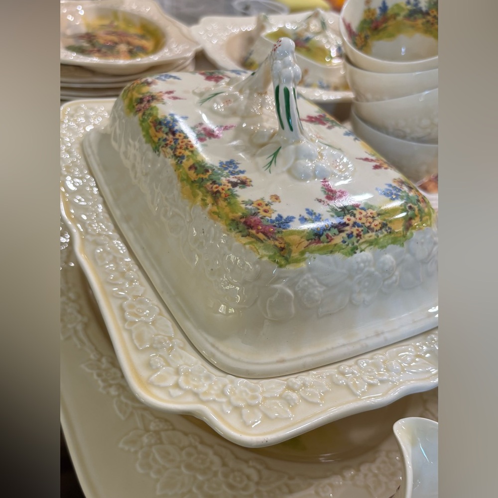 Floral Ceramic  tureen Dish